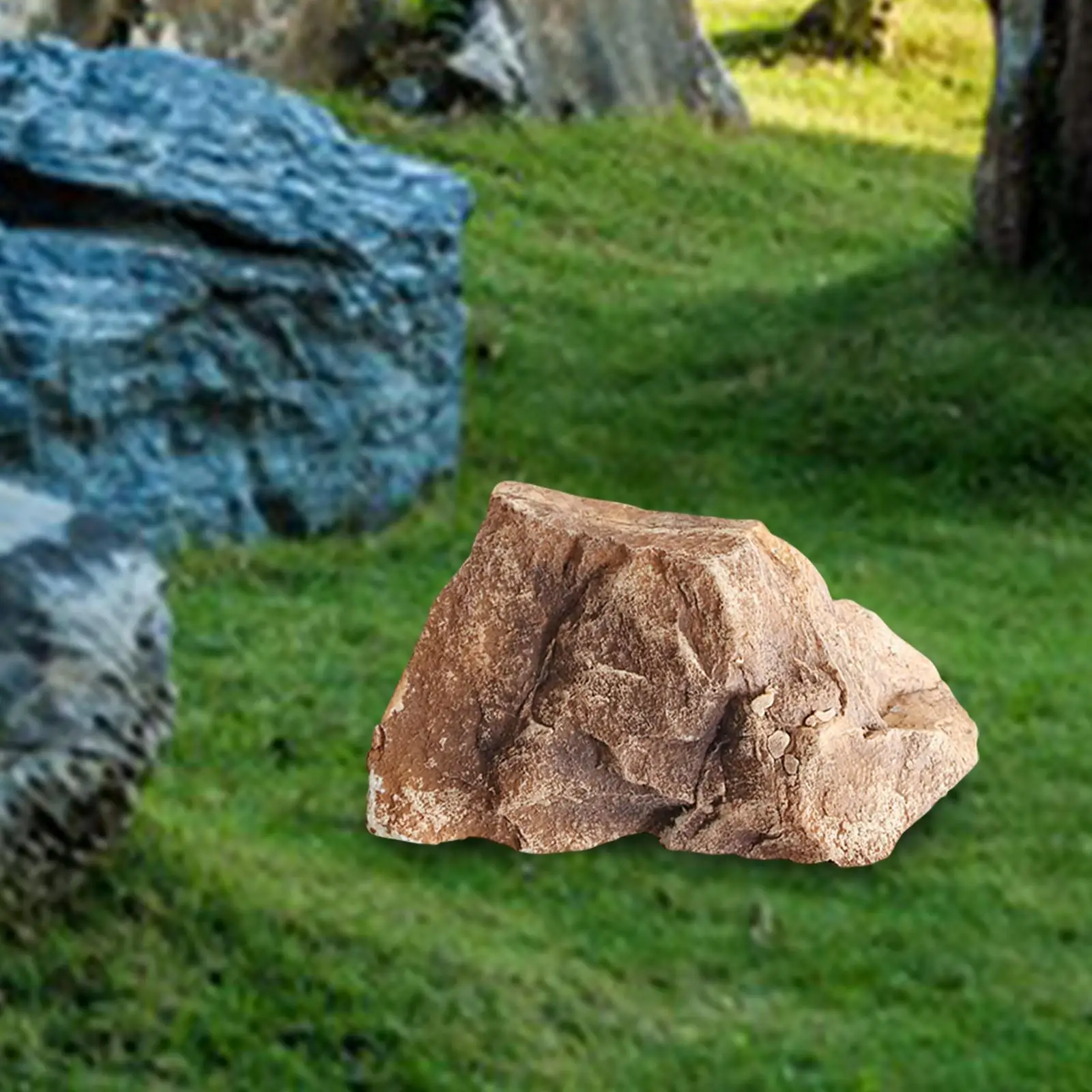 Artificial Rock Ornament Versatile Lightweight Natural Texture Sandstone Landscape for Decor Rivers Parks Landscaping Backyard