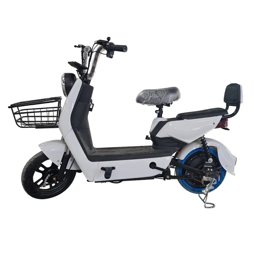 RRE 48V 350W Adult Electric Bike 14 Inch Brushless Motor Electric Scooter with Steel Frame Electronic Mountain Bike Electric Bik