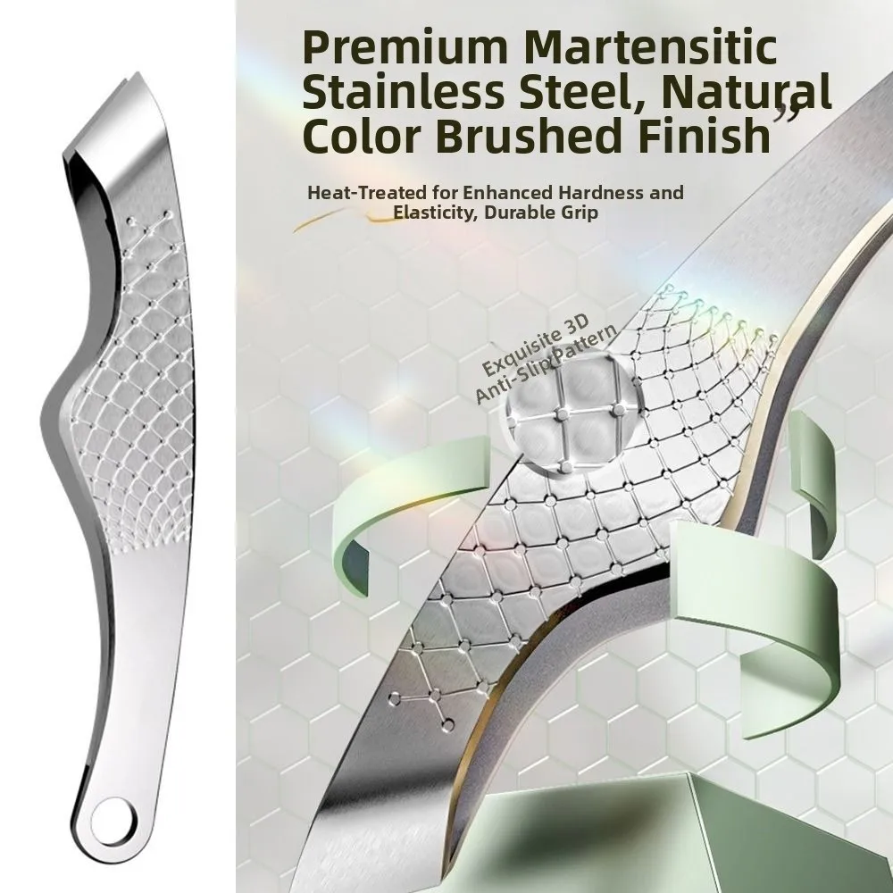 

Hot 1.8cm Wide Mouth Hair Plucking Tweezers Thickening Stainless Steel Beard Plucking Magic Tool Eyebrow Tweezers for Women Men