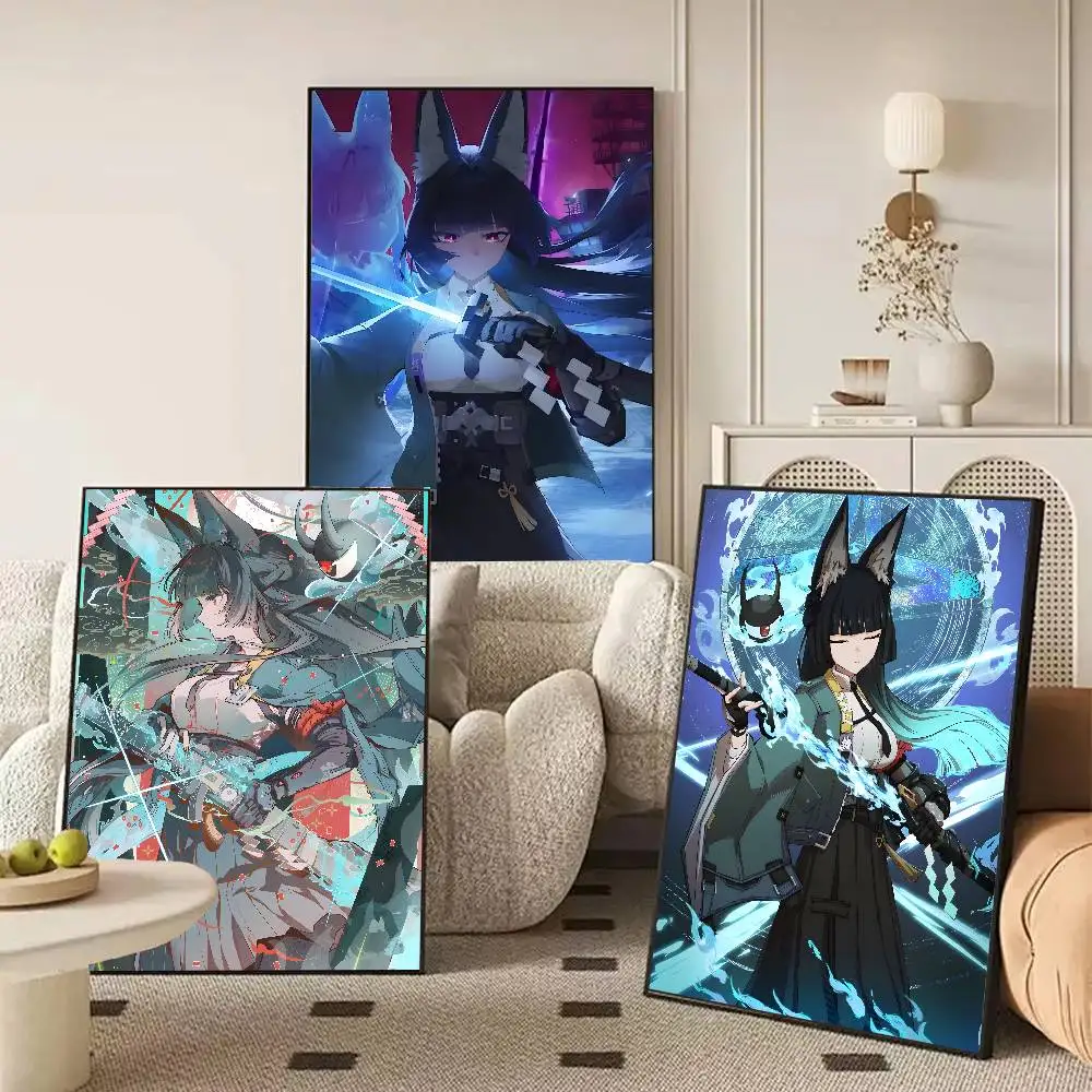 Zenless Zone Zero Hoshimi Miyabi Game   Poster Art With Prints Home bedroom living room decoration gift