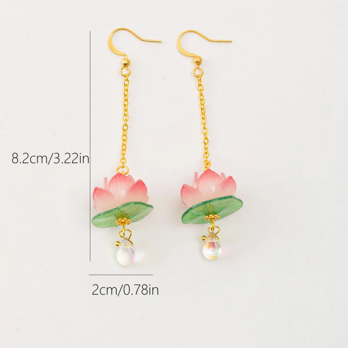 Pretty Pink Lotus Flower Earrings - A Perfect Gift for Girls!