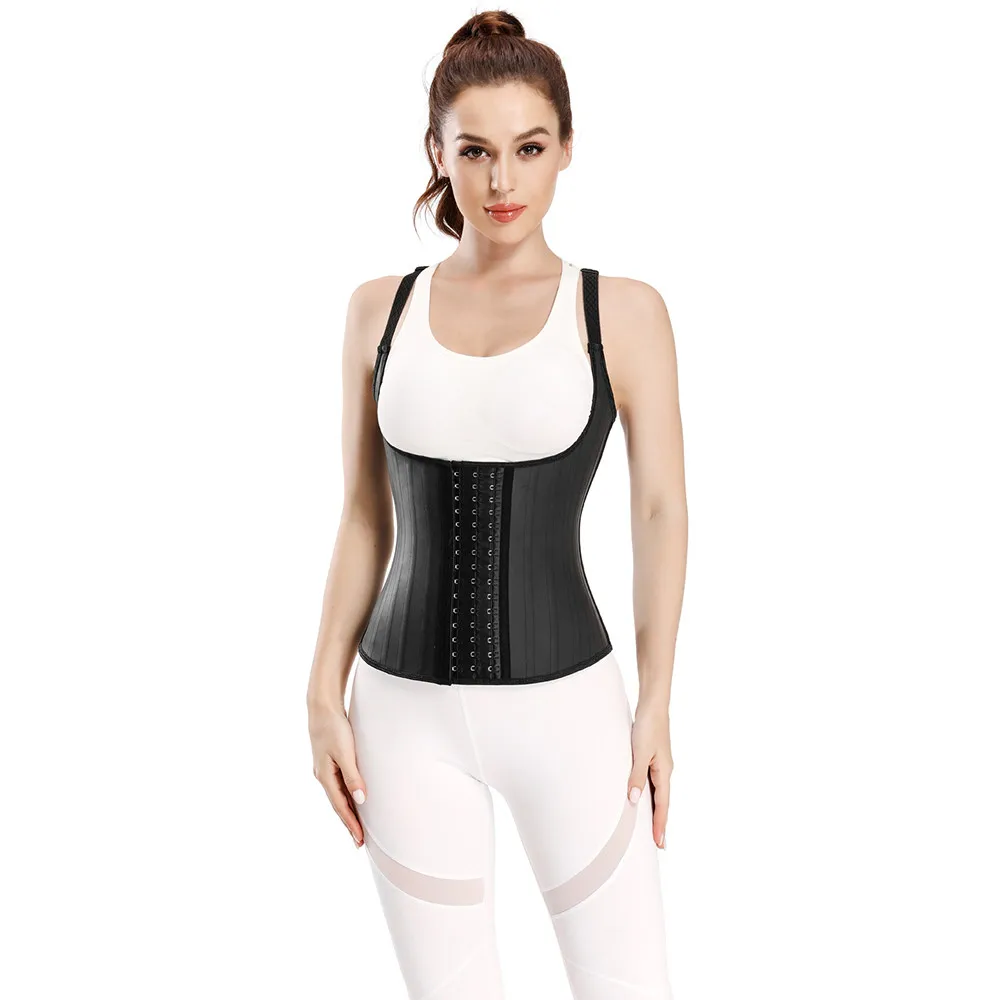 

Latex Shapewear Vest Waist Trainer Corset Body Shaper Girdles Belly Slimming Sheath Modeling Strap Tummy Postpartum Belly Sheath