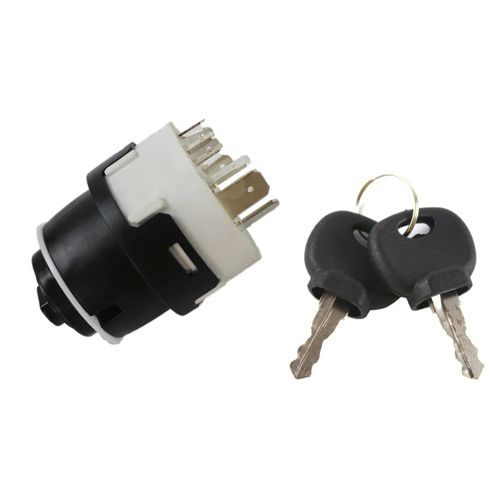 Ignition Switch w/ 2 Key 9 Pins / 10 Pins 701/80184 50988 858/04674 701/45500 for JCB JCB200 JCB220 Tractor Preheat Start Switch