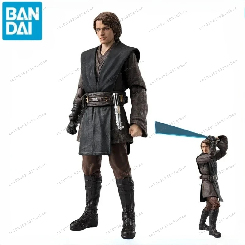 En Stock Original Bandai Star Wars SHF Anakin Skywalker/Darth Vader figuras de acción juguetes de animación regalos modelo Hobby genuino