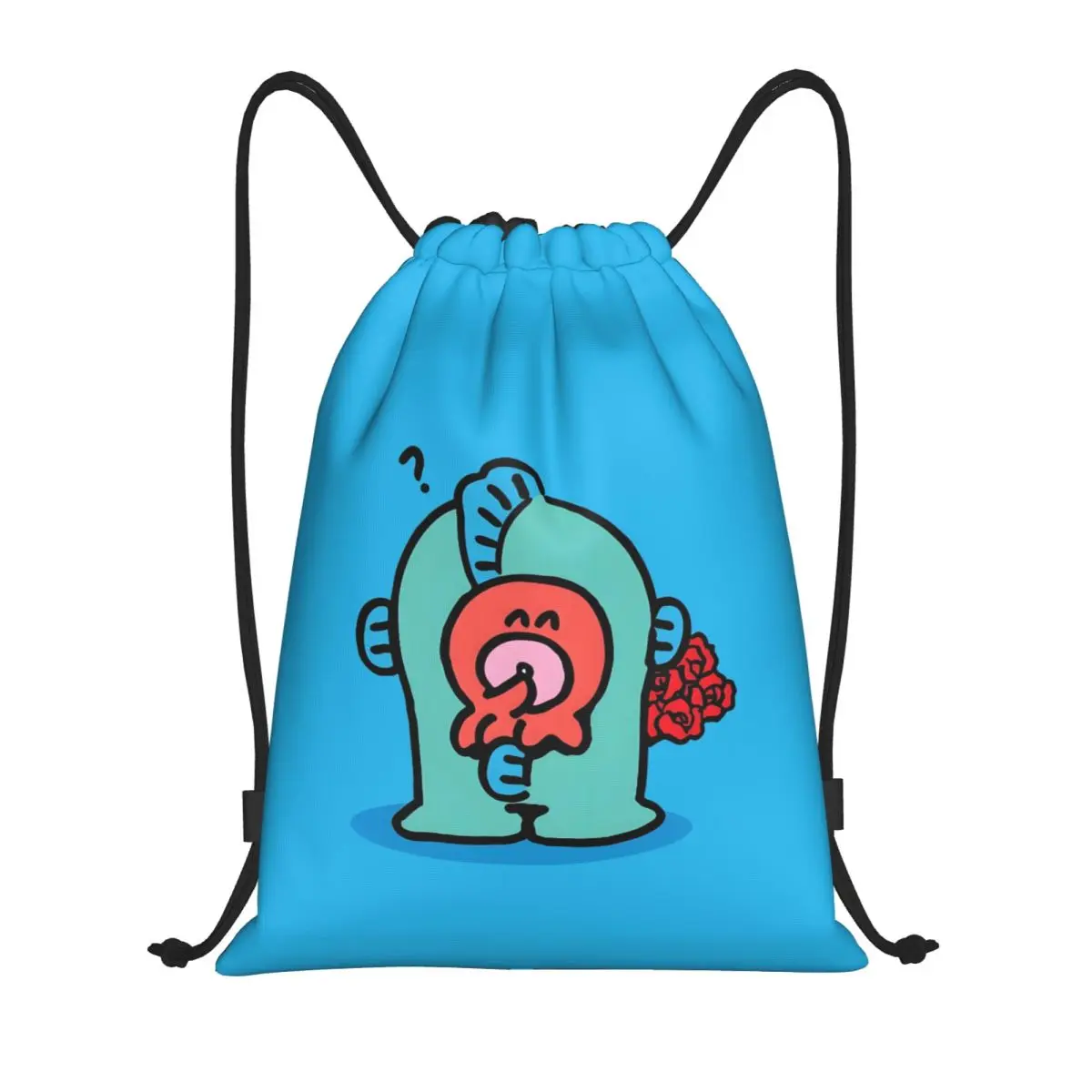 

Custom Hangyodon Drawstring Backpack Bags Women Men Lightweight Cute Fish Gym Sports Sackpack Sacks for Traveling