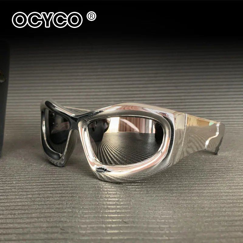 OCYCO 2026 Coole, extravagante Brille im futuristischen Design – Technologie-Sonnenbrille mit großem Rahmen für Ski und mehr – Beeindruckend für Damen und Herren – Detail 1