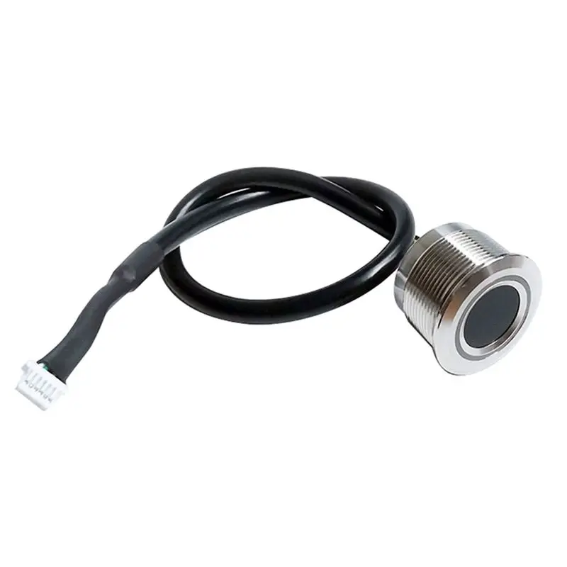 R503pro 1500 Capacity Round RGB LED Control DC3.3V Capacitive Fingerprint Module Sensor Scanner For Access Control,UART Durable
