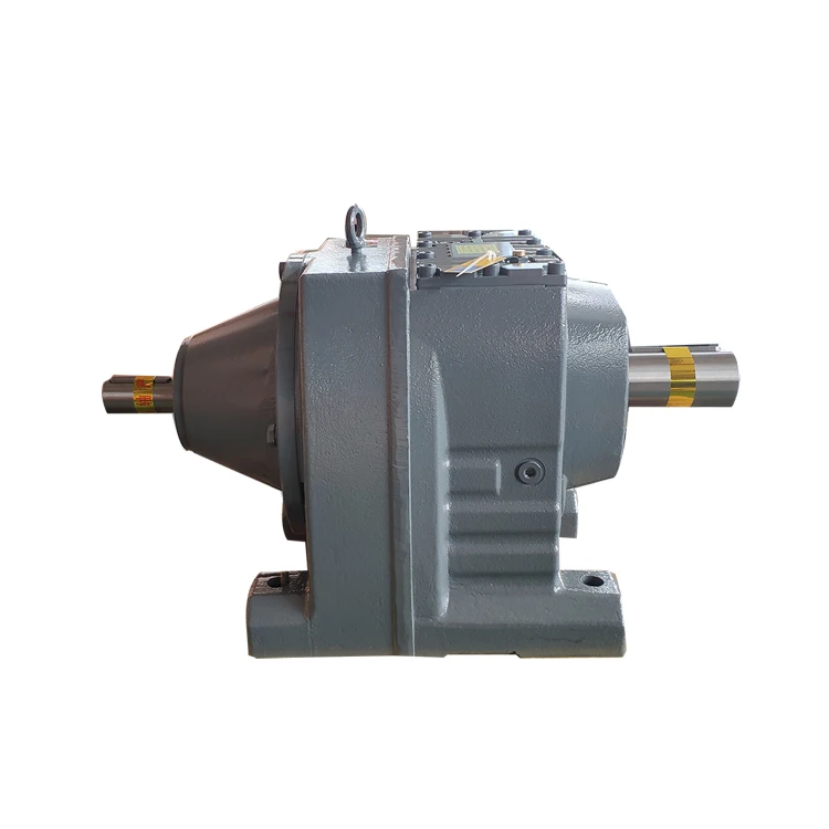 R type straight shaft gearbox motor 4kw helical reductor de engranajes