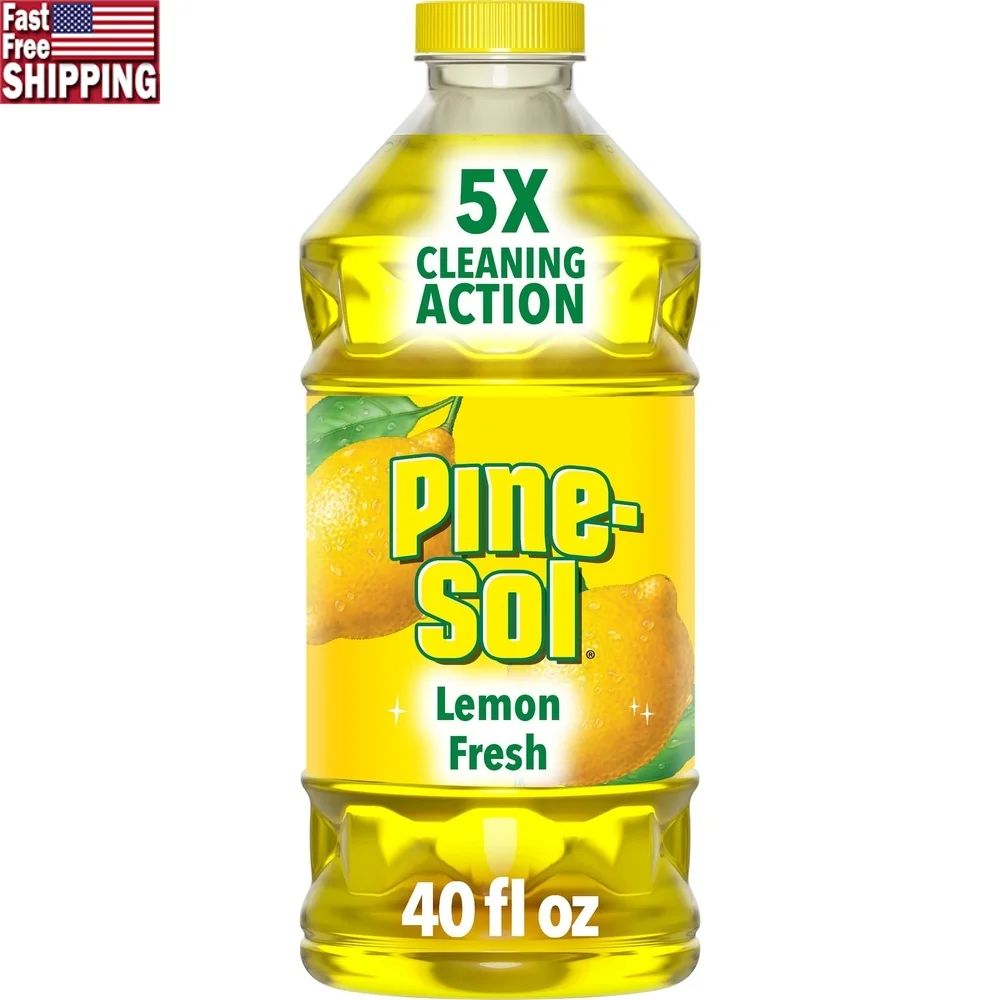 

Multi-Surface Floor Cleaner Lemon Fresh Scent 40oz Concentrate Ideal Indoor Use on Tile Wood Stone Furniture Walls