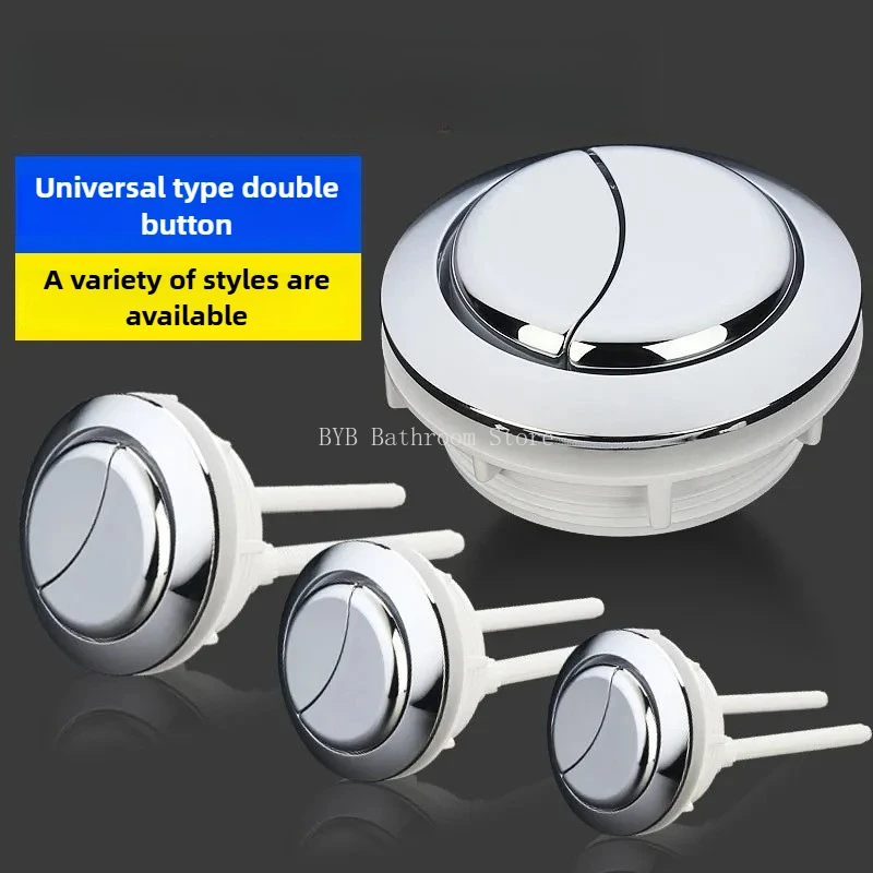 Bathroom Toilet Flush Button Dual Flush Toilet Tank Buttons Flush Toilet Water Tank Button Bathroom Accessories 45/58/69mm Round