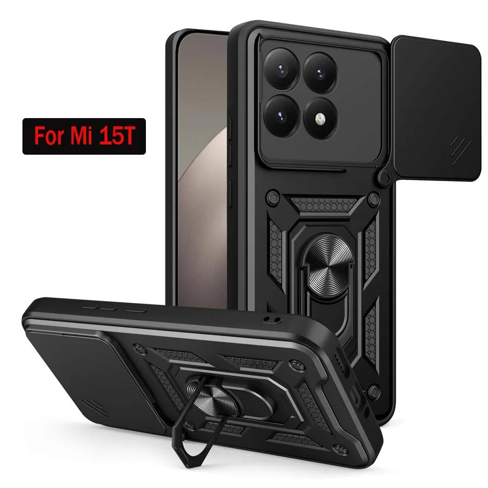 Stoßfest Rüstung Fall Für Xiaomi Mi 15T 5G Auto Halter Telefon Abdeckung für Mi 15T Kamera Objektiv Schutz fundas