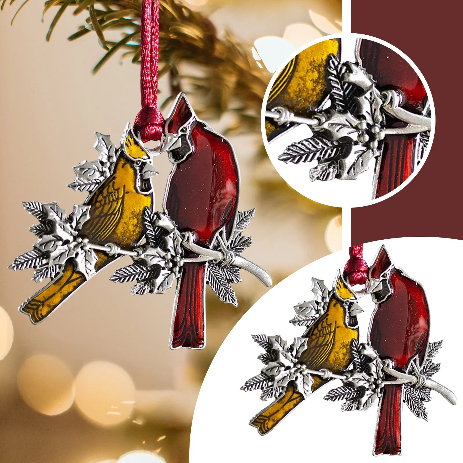 Christmas Pendant Crystal Snowflake Star, Sparkly Crystal Ornaments For Christmas Tree, Beautiful Christmas Hanging Decorations