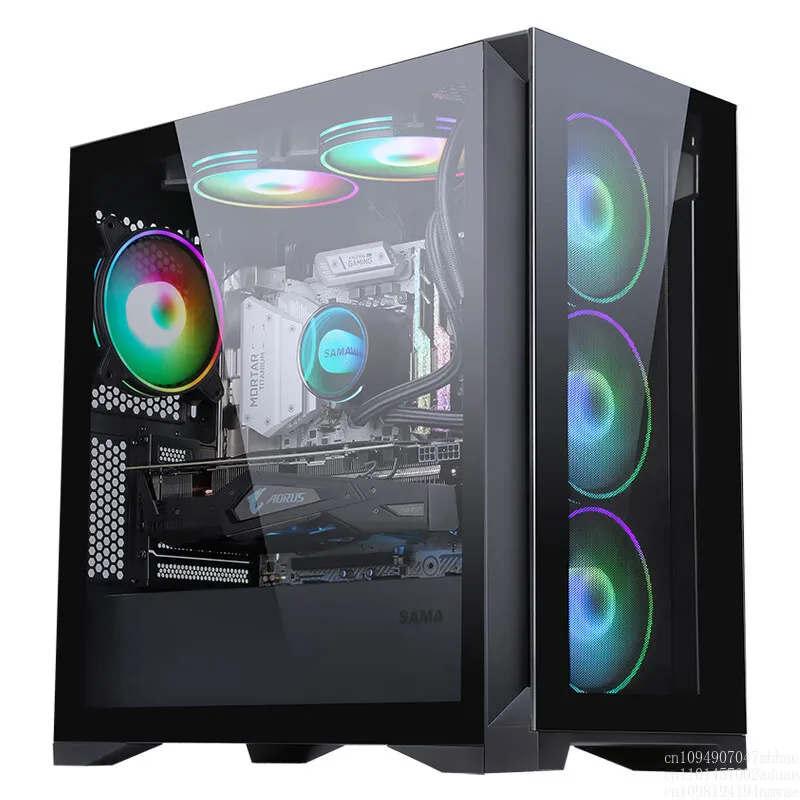 MATX first horse SAMA mini fully transparent version, desktop computer small chassis
