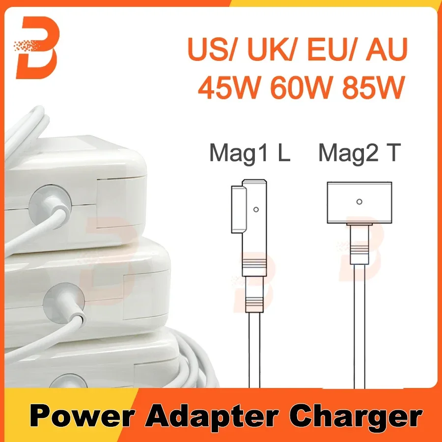 New A1466 A1286 A1278 A1502 A1398 A1465 Power Adapter For Macbook Air Pro 45W 60W 85W Mag* 2 1 Magnetic Power Adapter Charger