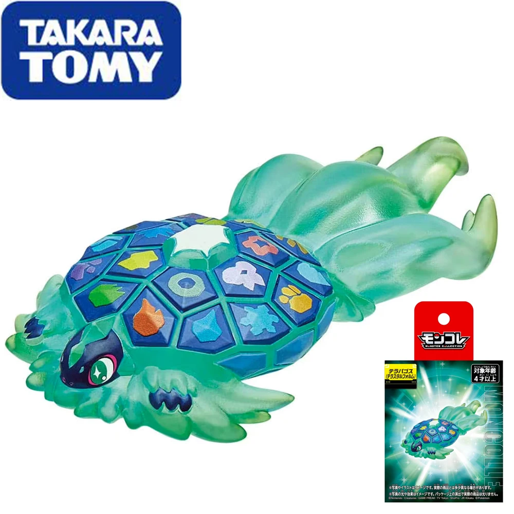 

Original Takara Tomy Pokemon Monster Collection Terapagos Terastal Form Collectible Anime Game Model Toys Figures gifts for Fans