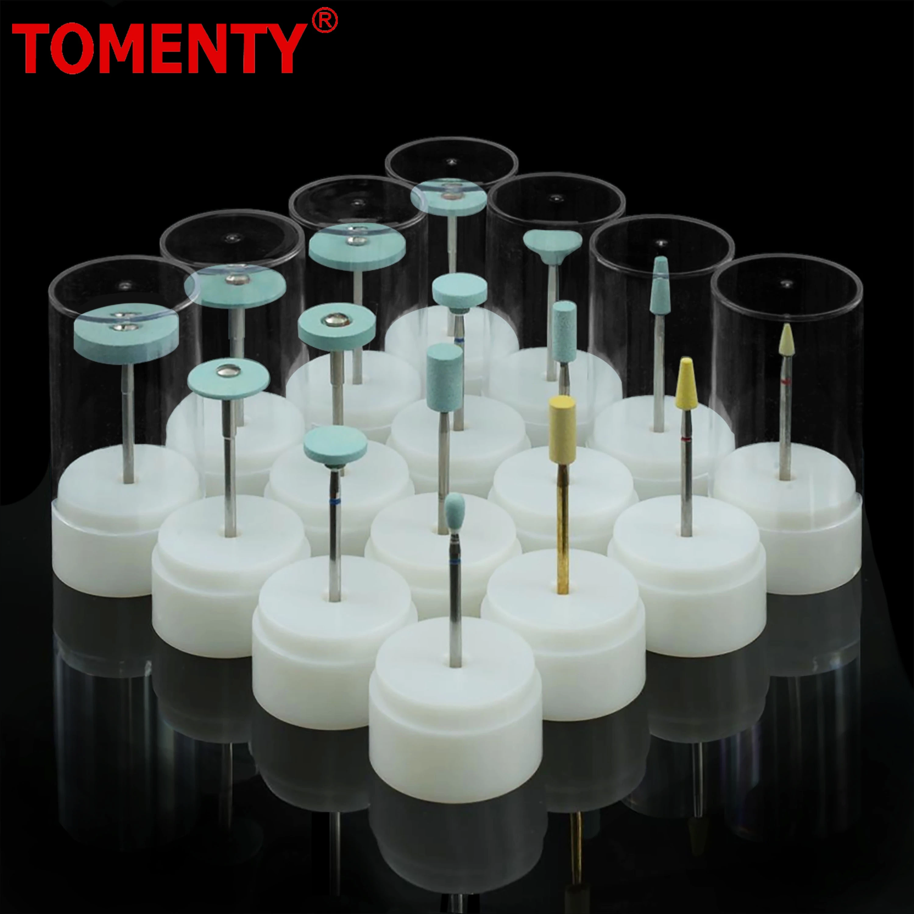 TOMENTY 1Pcs Dental Lab Ceramic Grinder Polisher for Zirconia Porcelain Polishing Grinding Precisely Finishing Dentistry Tool