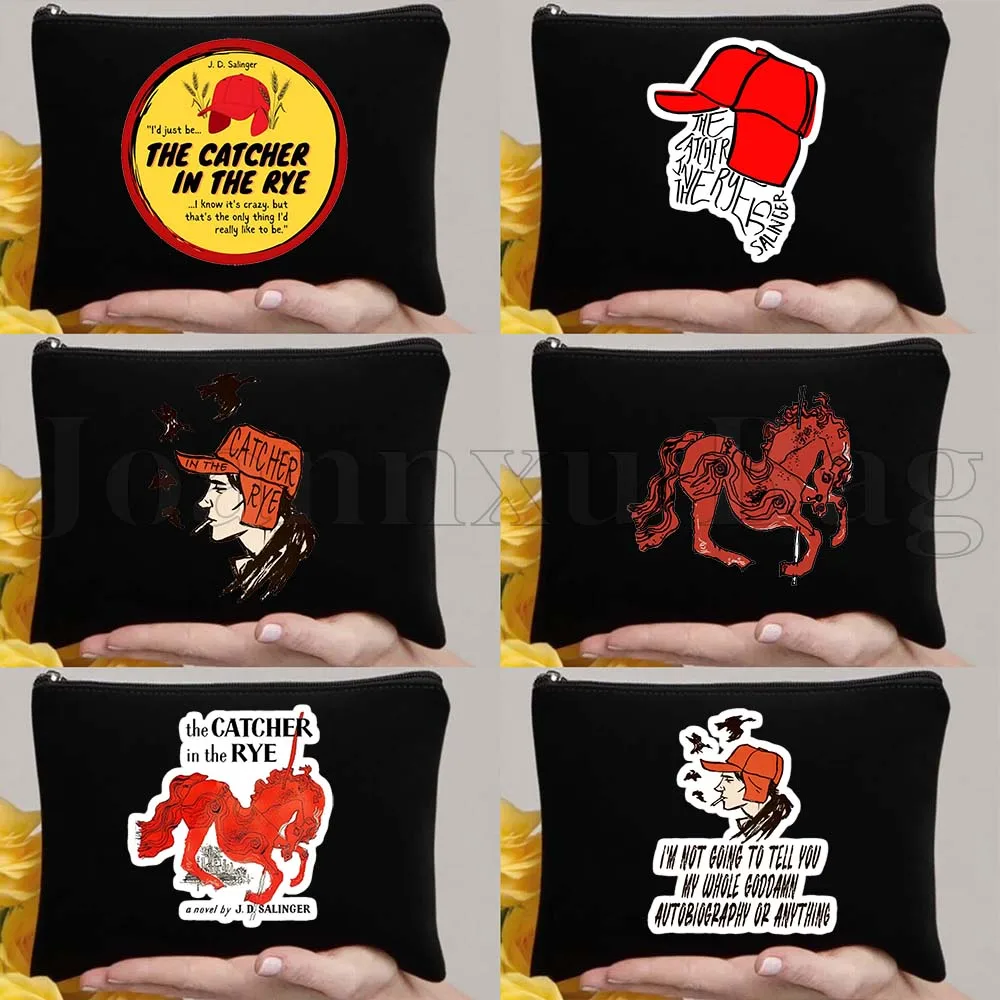 

Подарки-книги: Красная охотничья кепка Холден из «Ловец сокровищ», Красная холщовая косметичка-несессер с изображением огненной лошади, пенал-косметичка