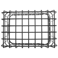 NN89R Rear Bike Basket Waterproof Large Capacity Metal Wire Bicycle Basket for Most Rear Bike Racks