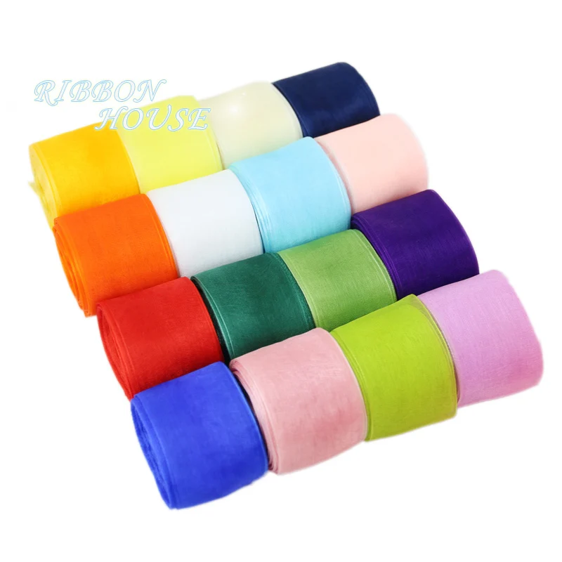 (50yards/roll)  (50mm) Organza Ribbon gift wrapping  Christmas ribbonsDIY   Hair accessories and   Garments  Jewelry Access