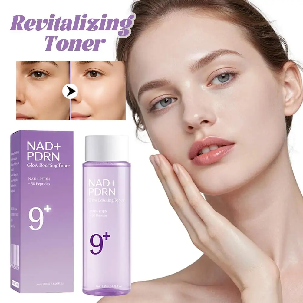 

120 мл тоник NAD+PDRN Glow Boosting, укрепляющий, увлажняющий, эластичный, выцветает тонких линий, увлажняющая эссенция для ухода за кожей для сухой кожи