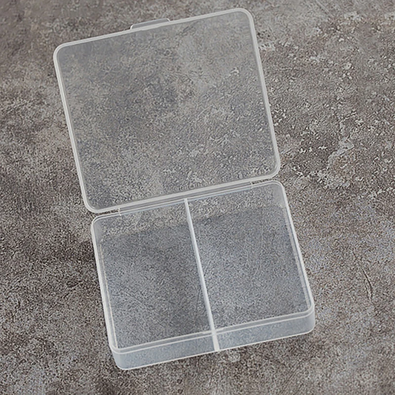 Square Plastic Transparent Storage Box Small Items Sundries Organizer Case Jewelry Beads Container Box Tools Accessories