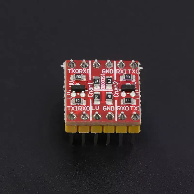 Bidirectional Logic Level Converter with Two Channels, Voltage Shifting Capabilities 3.3V to 5V, 5V to 3.3V for IIC, UART, SPI