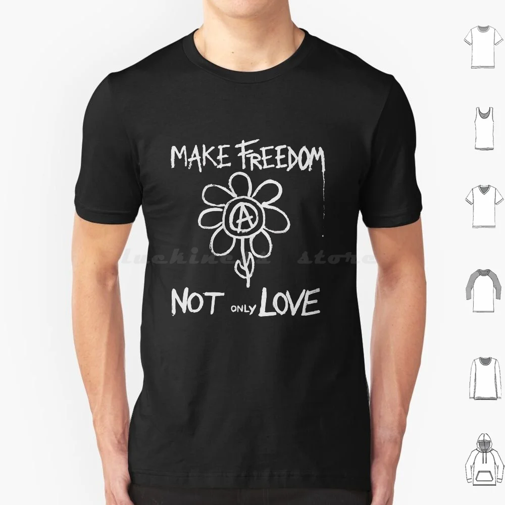 

Футболка Make-Anarchy Flower, большой размер, 100% хлопок, Make Love Bela Manson, граффити, цветок Anarchy Revolution, панк Anarchie Jingle