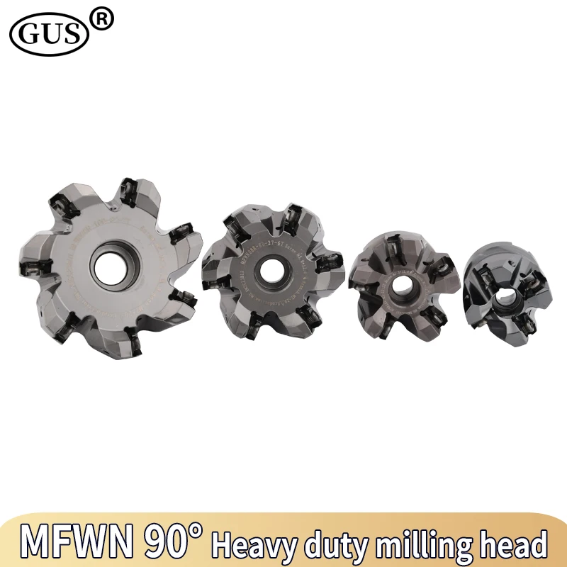 Mfwn mfwn90 Grad schweres Schneiden Flach fräser Kopfs cheibe 50 63 80 100 3t 4t 5t 6t 7t für CNC-Hartmetalle insatz wnmu080608