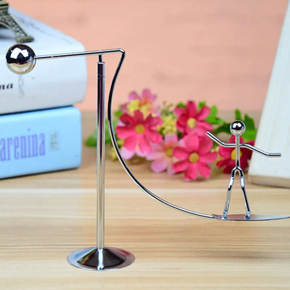 

2 Pcs Hydrofoil Surfboard Balance Toy Stainless Steel Physics Desk naments Fidget Office Decorations Gifts