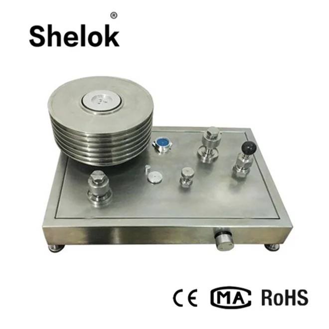 Shelok DK Digital Hydraulic Pressure Tester Piston Dead Weight Tester Price