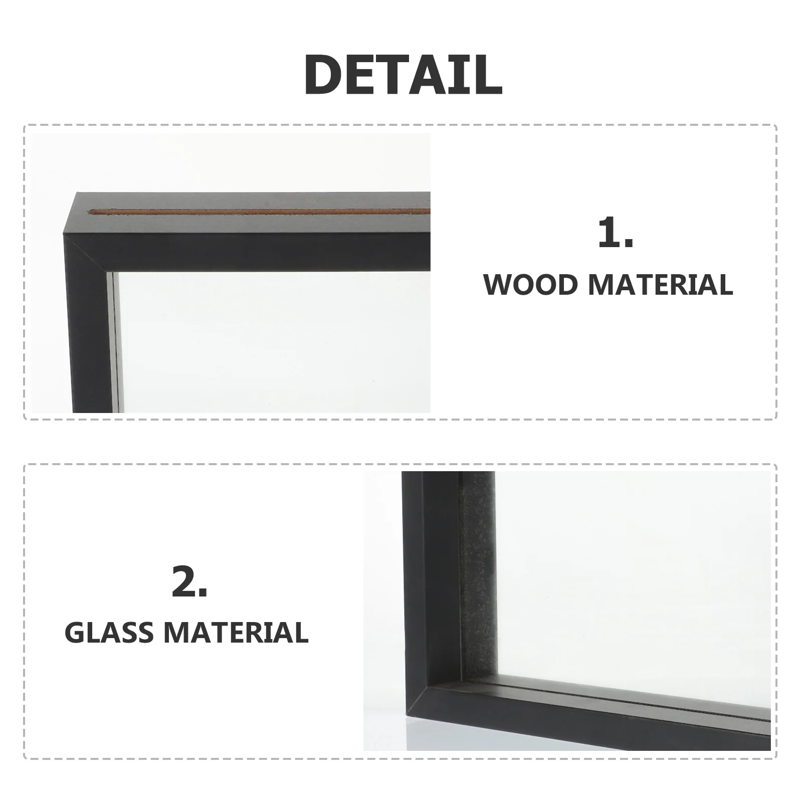 

Double Glass Photo Frame Display Stand Multi-Functional for Dried Flower Specimen Pressed Flower Display Decorative Picture