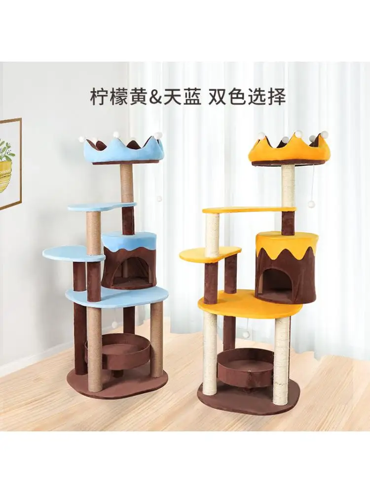 Cat Climbing Frame, Cat Litter, Cat Tree, One Large Sisal Scratching Post, Cat Jumping Platform, Cat Supplies