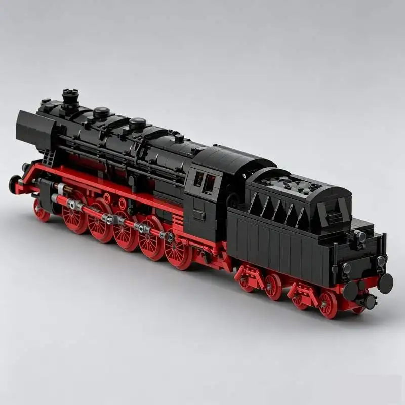 1372PCS Classic Steam Engine Locomotive Train MOC Building Blocks Custom DIY Creative Technology Assembly Model Toy Gift Display