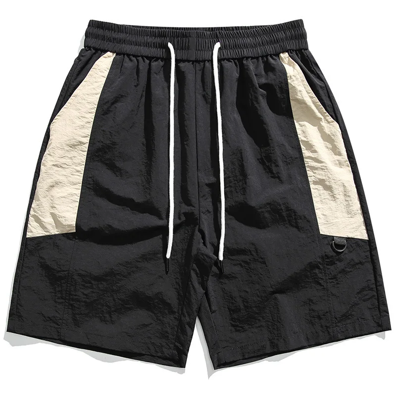 Casual shorts men's summer loose straight sweatpants casual beach five-point pants trendy pants D9908