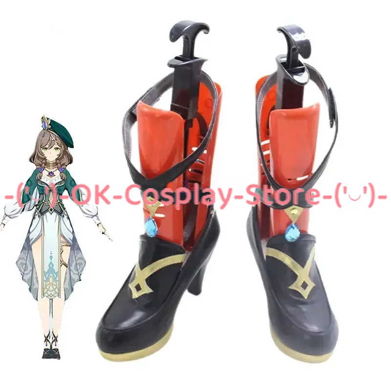 

Lisa Cosplay Shoes Game Genshin Impact Cosplay Prop Halloween Carnival Boots Accessories Custom Made