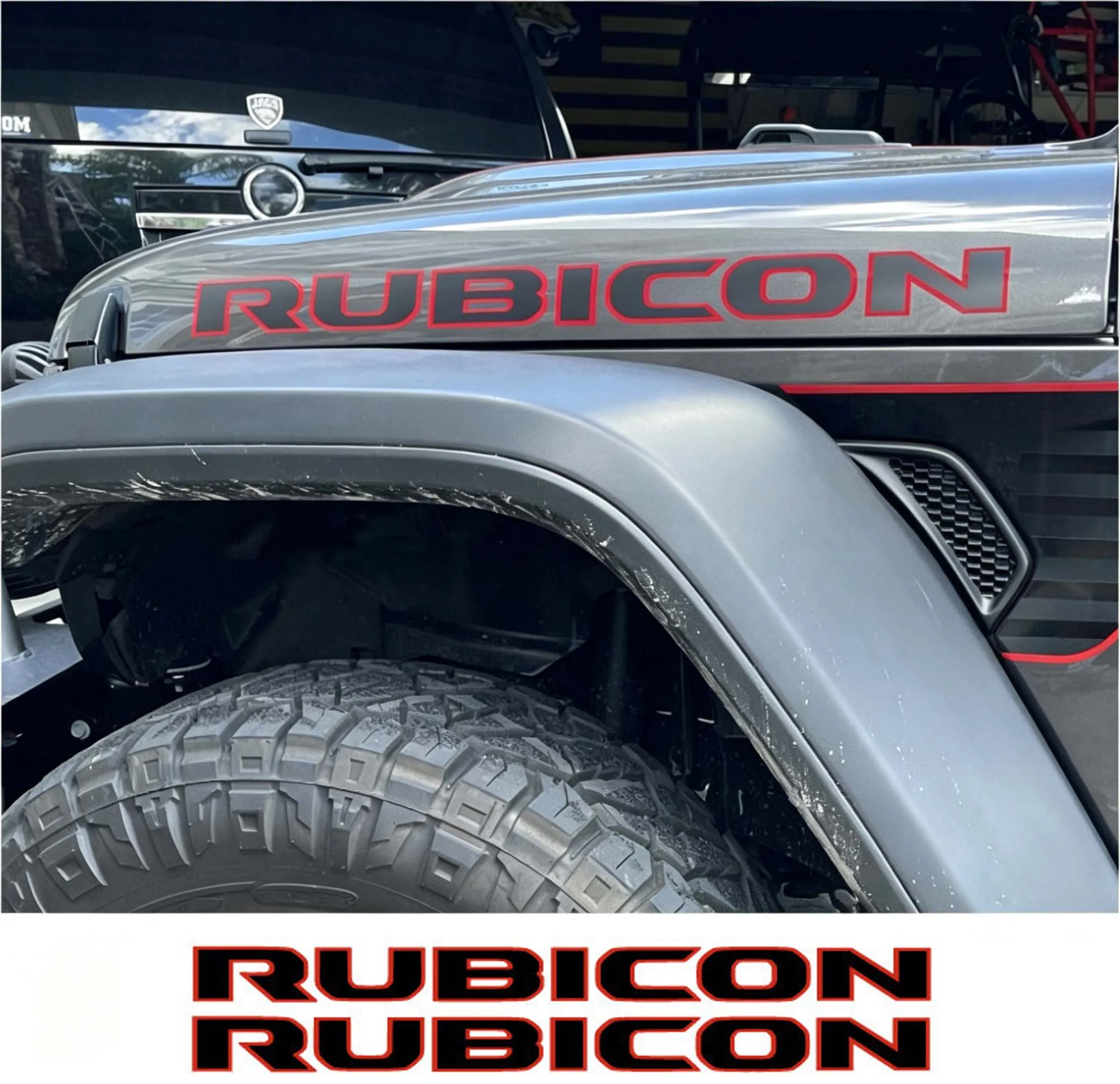 

for Jeep Wrangler RUBICON Car Sticker 3d Car Stickers Exterior Truck Decal Novelty Auto Supplies Decorations Accessories Decals