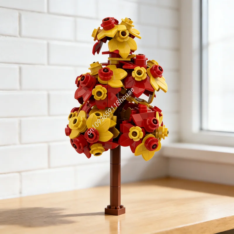 

136pcs MOC Creator Small Deciduous Tree Fall Version 2 Model Building Blocks Toys Construction Christmas Gift Idea Education