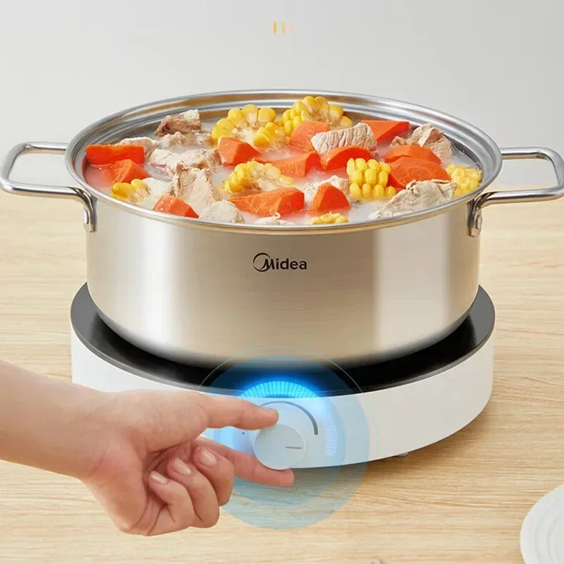 Home 2200W Electric Cooker Intelligent Power Off Knob Control Cooktop Waterproof Cooker Induction Stove Induction Cooker