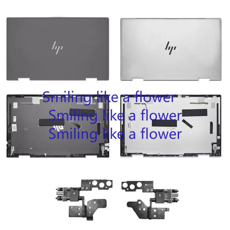 LCD Back Cover Top Case + Hinges for HP ENVY 15-EE 15M-ED 15-ED TPN-C149