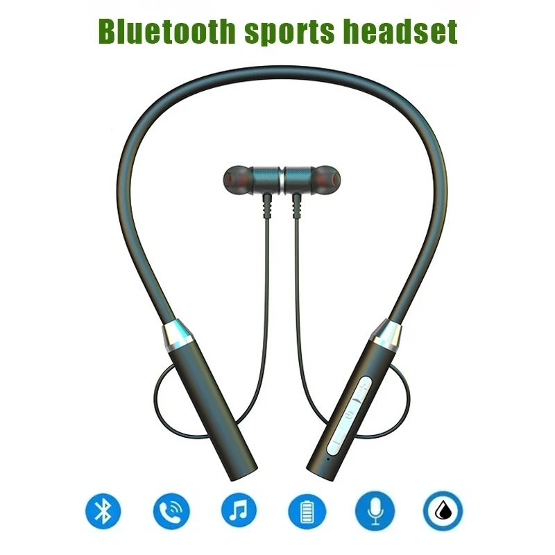 

Magnetic Adsorption Wireless Bluetooth 4.2 In-Ear Earphone Sports Headphones Stereo Headset With Mic For iPhone Huawei Samsung