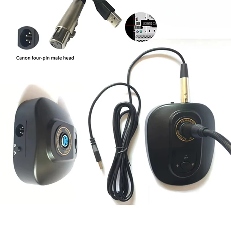 Microfone de conferência usb microfone condensador com fio usb com gravação para desktop portátil chat & reunião quente