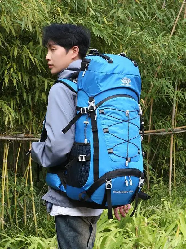 unisex-large-capacity-60l-hiking-camping-backpack-double-shoulder-outdoor-mountain-climbing-bag-casual-simple-style-nylon-mat