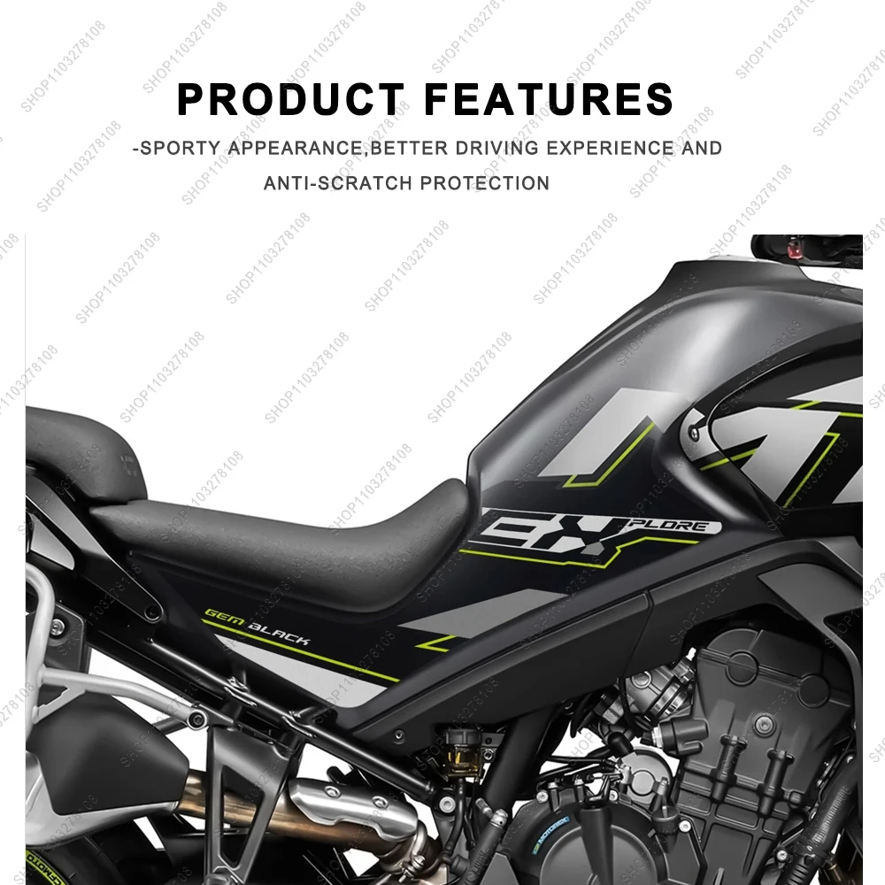 สติ๊กเกอร์กันรอยถังน้ำมันมอเตอร์ไซค์ CFMoto 800MT Explore 2023 2024 รุ่นลิมิเต็ดอิดิชั่น แบบ 3D เจลเรซิ่น ลายตกแต่งใหม่