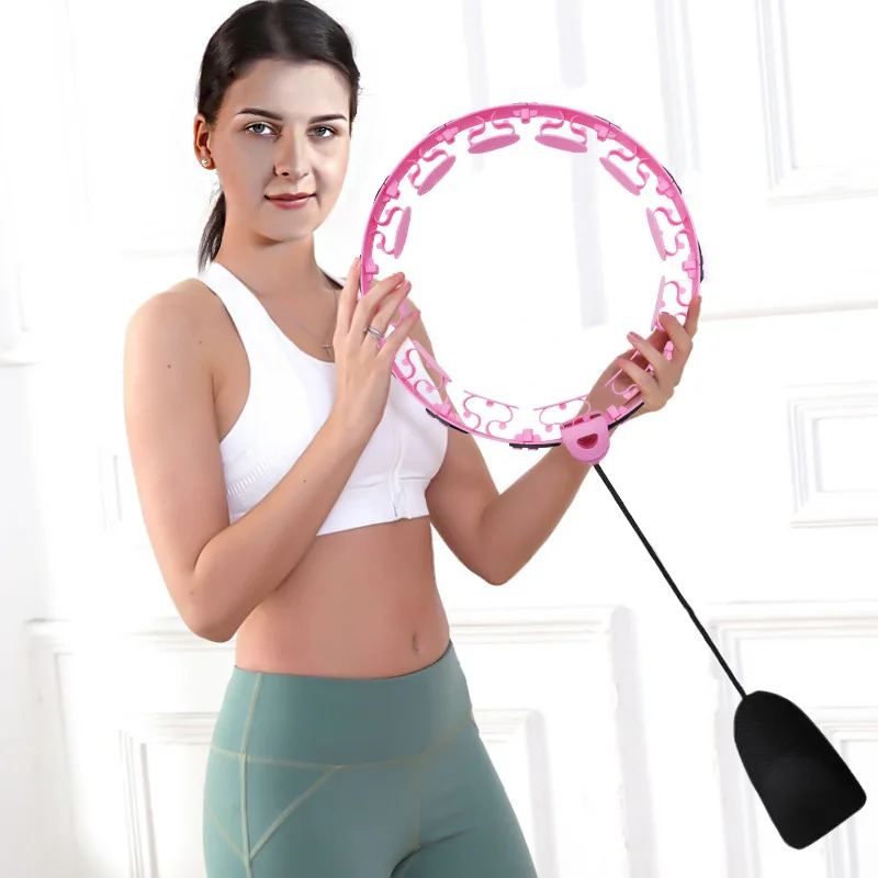 2022 New Slimming Hoop Adjustable Weighted Hoola Hoop Removable Fitness Hoop Hoola Hoop Fitness Woman Hoops Weight Loss