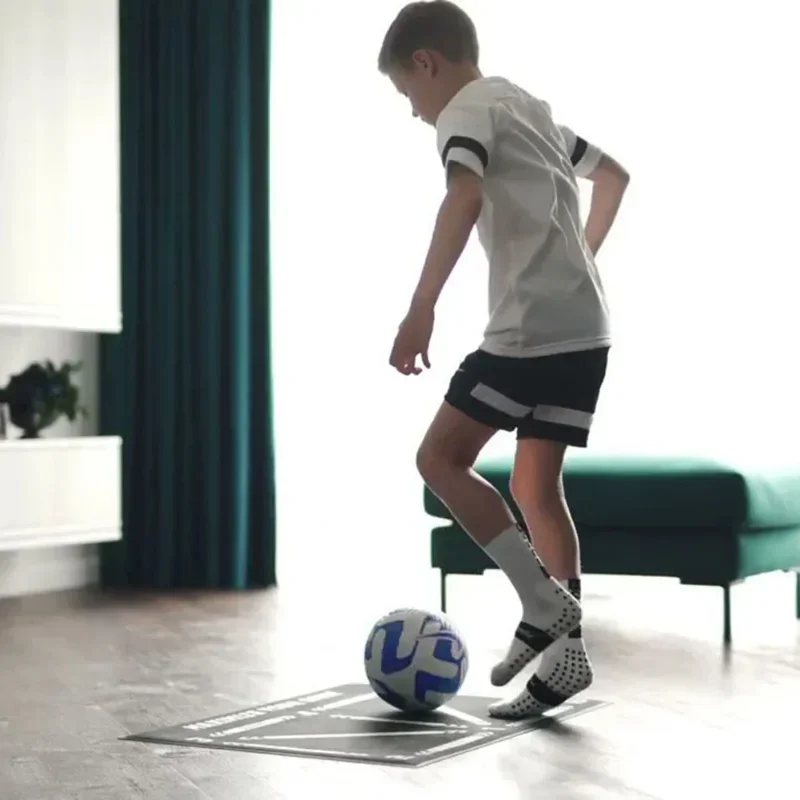 Estera de entrenamiento de fútbol duradera, antideslizante, plegable, para niños y adultos, estera de entrenamiento de fútbol, equipo para