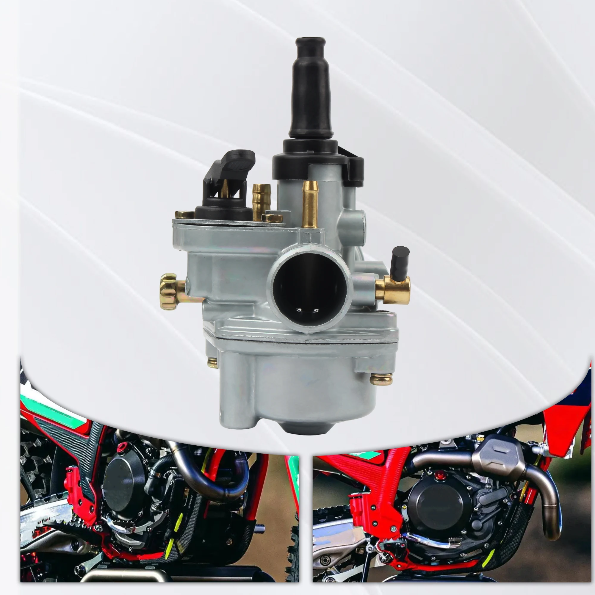 Motorcycle Universal Carburetor 17.5mm for Dellorto PHVA 17.5 Tomos A55 50cc 80cc Dirt Pit Bike Moped Scooter Motocross Parts ﻿