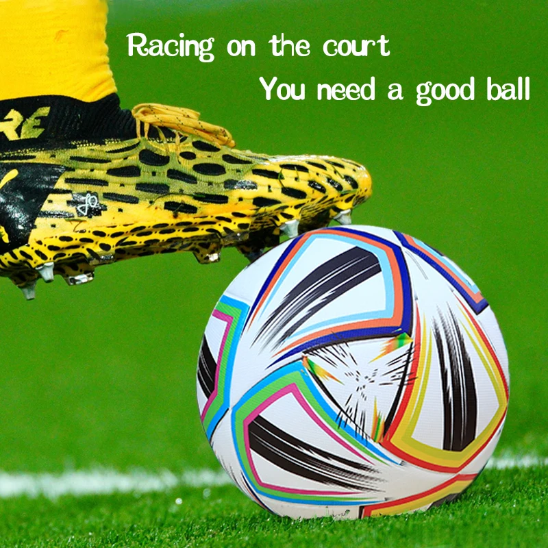 Ballons de Football taille 5, sans couture, PU doux, pour garçons et adultes, entraînement professionnel, résistant à l'usure, haute qualité