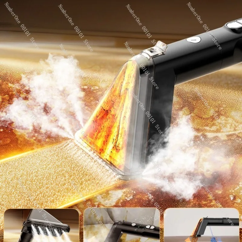 High-Temperature Steam Sofa Cleaning Machine, Spray and Suction All-in-One Cleaner for Carpet Curtains and Mattress Mite Removal