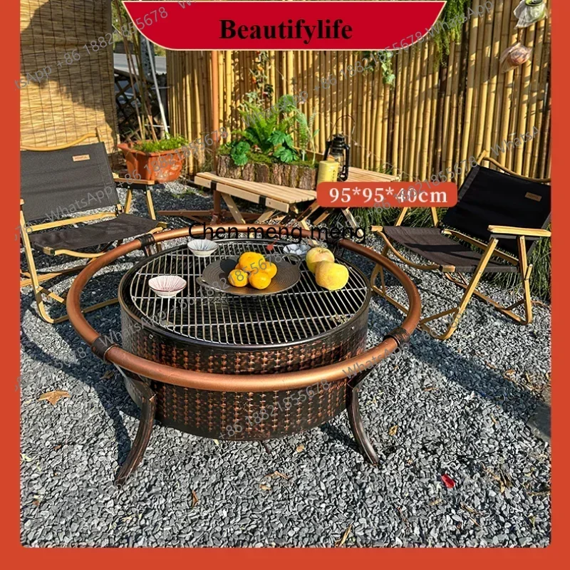 D178 Y Home Indoor Roasting Stove Barbecue Grill Campfire Basin
