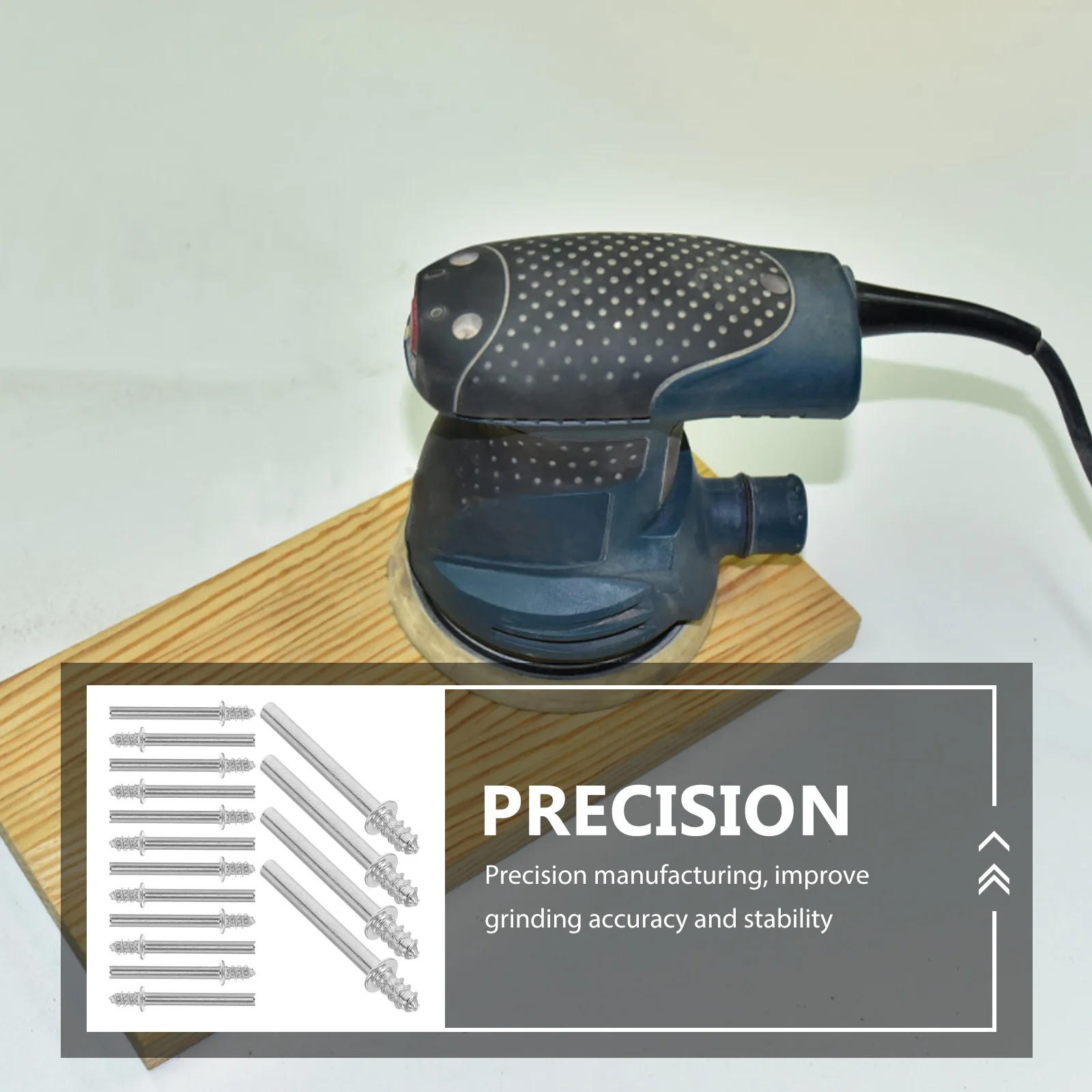 Juego de accesorios para amoladora eléctrica, 100 Uds., cambio de diseño, cabezal de pulido de lana, varilla autorroscante, extensión de eje de conexión de Metal